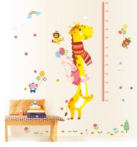 Samolepka na stenu "Detský meter - Žirafa 2" 140x110 cm