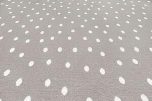 Metrážny koberec PUNTINO sivý