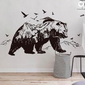 Samolepka na stenu "Medveď" 122x68cm
