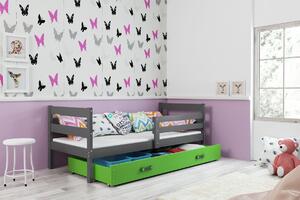 BMS Detská posteľ s úložným priestorom ERYK grafit Farebné prevedenie šuplíka: Grafit, Veľkosť spacej plochy: 190x80 cm