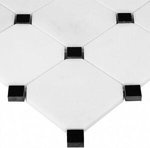 DUNIN - B&W Pure B&W Octagon 100 Mramorové mozaiky DUNIN (30,5 x 30,5 cm / 1 ks)