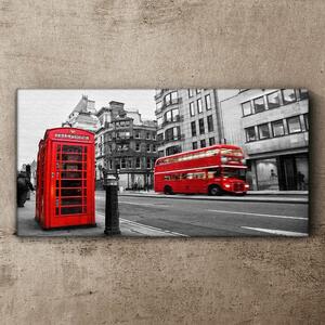 Obraz canvas Mesto londýnsky autobus