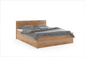 Široká posteľ (výklopná) PANAMAX 120x200cm DUB KRAFT (V cene matrac 120x200x8cm )