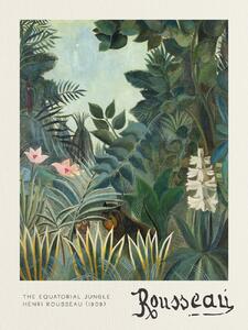 Umelecká tlač The Equatorial Jungle - Henri Rousseau, (30 x 40 cm)