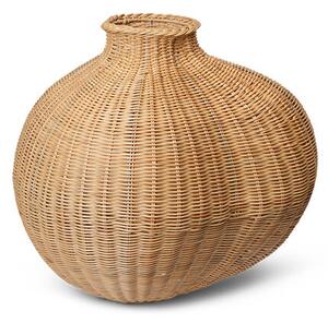 Ferm LIVING - Bola Braided Floor Vase Natural ferm LIVING - Lampemesteren