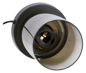 Čierna stolová lampa so skleneným tienidlom (výška 20 cm) Aspra – Candellux Lighting