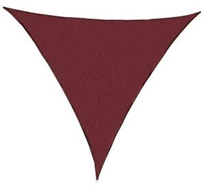 Tieniaca záhradná plachta trojuholníková, červená, 360 cm
