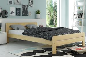 Široká posteľ DALLASO 160x200cm BOROVICA (V cene 2x matrac 80x200x8cm )