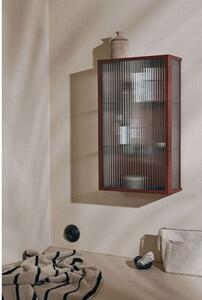 Ferm LIVING - Haze Wall Cabinet Reeded Glass Oxide Red ferm LIVING - Lampemesteren