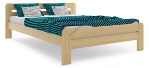 Široká posteľ DALLASO 160x200cm BOROVICA (V cene 2x matrac 80x200x8cm )