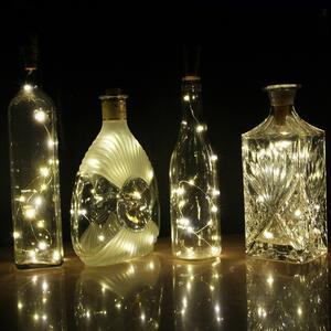 Dekoračné LED svetielka do flaše