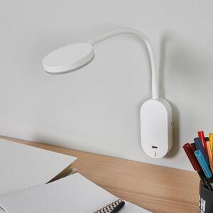 Lindby - Milow LED Nástenné Svietidlo USB White Lindby - Lampemesteren