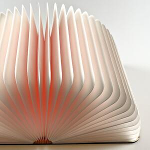 LED svietiaca kniha - farba dub - 16x21cm