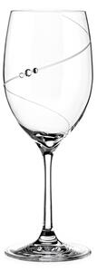 Diamante poháre na biele víno Silhouette City s kamínky Swarovski 240 ml 6KS