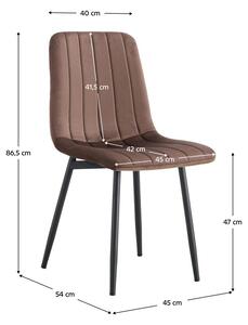Jedálenská stolička Rameta Typ 1 J06-HLR-49 (hnedá + čierna). Vlastná spoľahlivá doprava až k Vám domov. 1075498