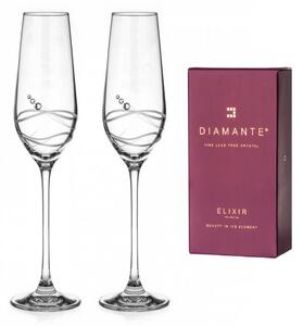 Diamante poháre na šampanské Venezia s kryštálmi Swarovski 230 ml 2KS