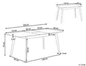 Jedálenský stôl Medo (pre 6 až 8 osôb) (tmavé drevo). Vlastná spoľahlivá doprava až k Vám domov. 1009405