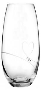 Diamante sklenená váza Romance s kamienky Swarovski 25 cm