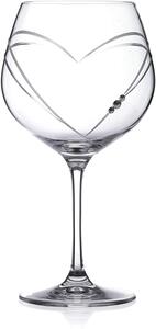 Diamante pohár na gin Hearts s kryštálmi Swarovski 640 ml 2KS