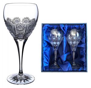 Onte Crystal Bohemia Crystal ručne brúsené poháre na biele víno 500pk 270 ml 2KS