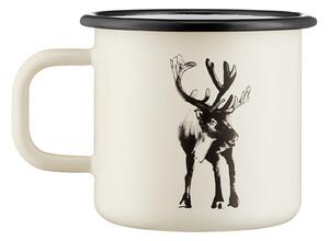 Muurla Hrnček Reindeer 0,37l, smalt / béžový