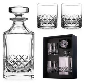 Diamante brúsený whisky set Grosvenor 1+2