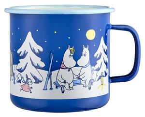 Muurla Hrnček Moomin Starry Night 0,8l, smalt / modrý