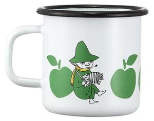 Hrnček Moomin Joyful Apples 0,37l, smalt / bílo-zelený