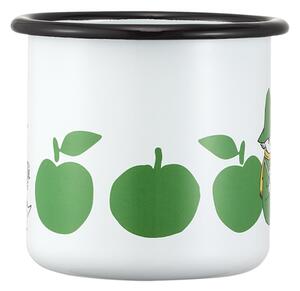 Hrnček Moomin Joyful Apples 0,37l, smalt / bílo-zelený