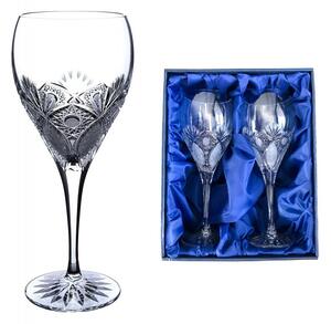 Onte Crystal Bohemia Crystal ručne brúsené poháre na červené víno Exclusive 420 ml 2KS