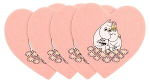 Muurla Set podtáciek Moomin Together, 4ks / ružové