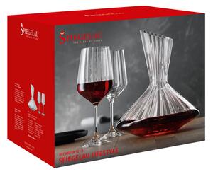 Spiegelau set pohárov na červené víno s karafou Lifestyle 1+2