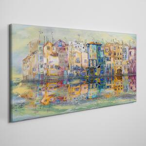 Obraz canvas Abstrakcie mestskej vody