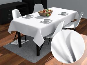 Biante Obdĺžnikový bavlněný saténový ubrus ST-020 Biely 50x100 cm