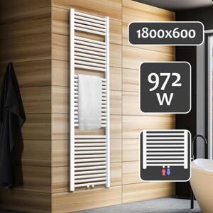 AQUAMARIN Vertikálny kúpeľňový radiátor, 1800 x 600 mm