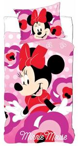 Bavlnené obliečky do detskej postieľky Minnie Mouse - Disney - 90 x 140 cm + 40 x 55 cm | Certifikát Oeko Tex Standard 100