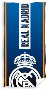 Futbalová plážová osuška FC Real Madrid - motív Corona -100% bavlna - 70 x 140 cm • Oficiálny produkt RMCF