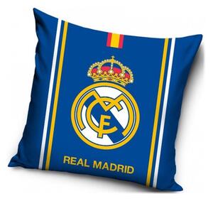 Povlak na vankúš FC Real Madrid - motív Triplet - Oficiálny licenčný produkt FC Real Madrid - 40 x 40 cm
