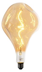 E27 Stmievateľná LED žiarovka so špirálovým vláknom PS160 jantárová 6W 340 lm 1800K