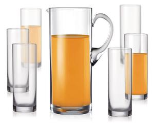 Crystalex sada pohárov na nealko nápoje a džbán 7 KS