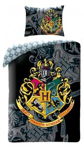 Bavlnené posteľné obliečky Harry Potter - motív Hogwarts - 100% bavlna - 70x90 cm + 140x200 cm - Certifikát Oeko-Tex 100