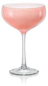 Crystalex ružové poháre na koktaily Pralines 180 ml 4KS