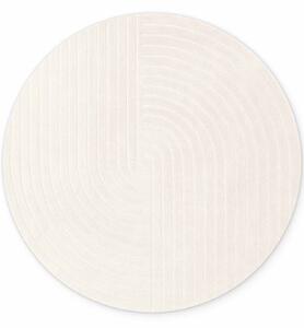 Vikosa Kusový koberec Arcura 106269 Cream White kruh, 120x120 (priemer) kruh, biela, obývacia izba