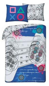 Bavlnené posteľné obliečky PlayStation / PS - 100% bavlna - 70 x 90 cm + 140 x 200 cm