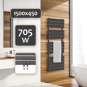 AQUAMARIN Vertikálny kúpeľňový radiátor, 1500 x 450 mm