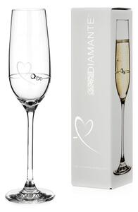 Diamante krištáľový pohár na šampanské se Swarovski kryštály Petit 150 ml 1KS