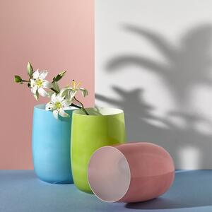 Crystalex růžová sklenená váza Caribbean Dream Cherry 18 cm