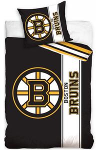 Hokejové posteľné obliečky NHL Boston Bruins - séria Belt - 100% bavlna Renforcé - 70 x 90 cm + 140 x 200 cm