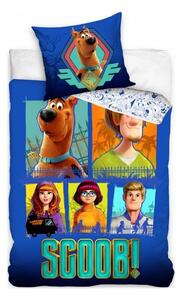Bavlnené posteľné obliečky Scooby-Doo - SCOOB! - motív Záhady s.r.o. - 100% bavlna prémiovej kvality renforcé - 70 x 90 cm + 140