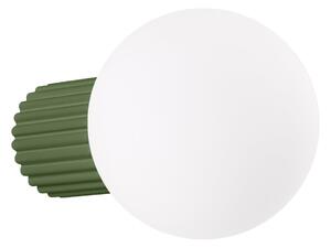 Nástenné svietidlo Halo, 1x biele sklenené tienidlo, og